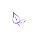 Leaf Icon Purple